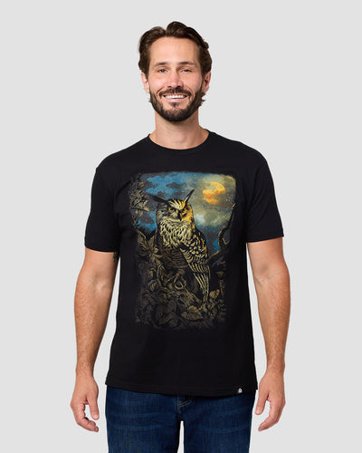 Nocturnal Watch Tee-Black-Regular-Front--Model---L