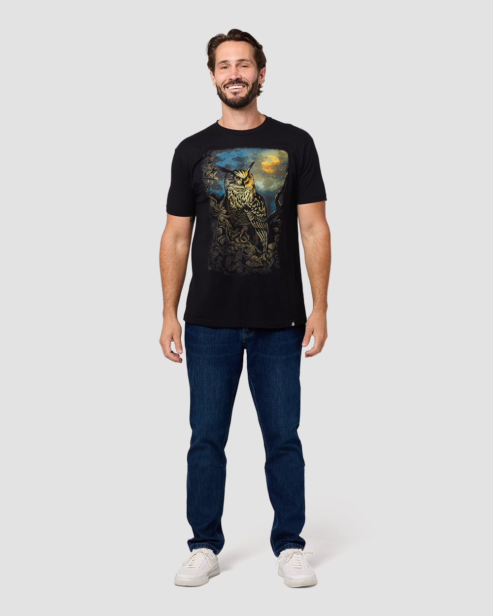 Nocturnal Watch Tee-Black-Regular-Full--Model---L