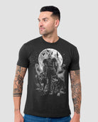 Nordic Howl Tee-Charcoal-Regular-Front--Model---L