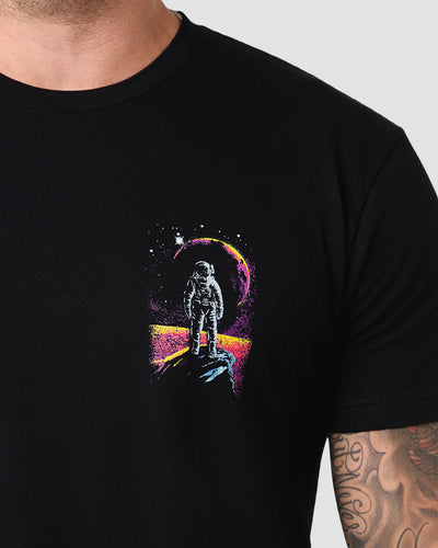 Planet Gaze Tee-Black-Regular-Detail--Model---L
