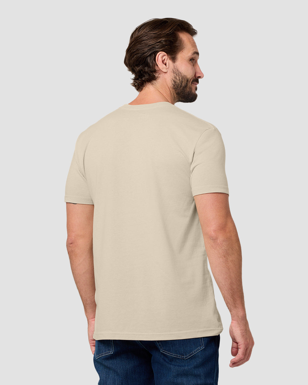 Radiant Valley Tee-Cream-Regular-Back--Model---L