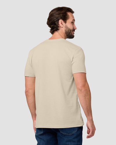 Radiant Valley Tee-Cream-Regular-Back--Model---L