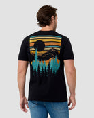 Retro Pines Tee-Black-Regular-Back--Model---L
