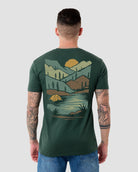 Pinehaven Tee-Heather Forest-Regular-Back--Model---L