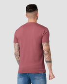 Serene Blade Tee-Heather Mauve-Regular-Back--Model---L