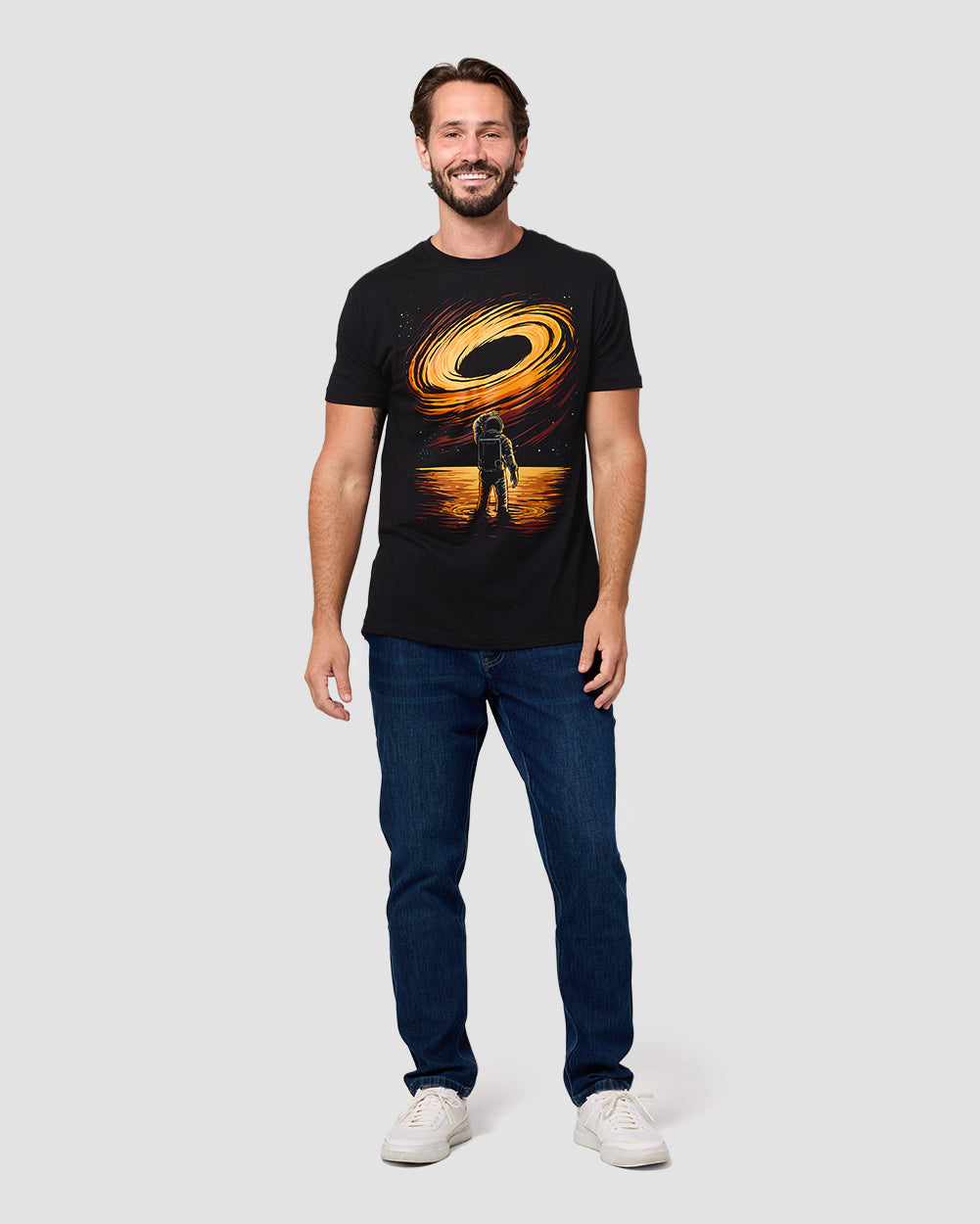 Solar Rift Tee-Black-Regular-Full--Model---L