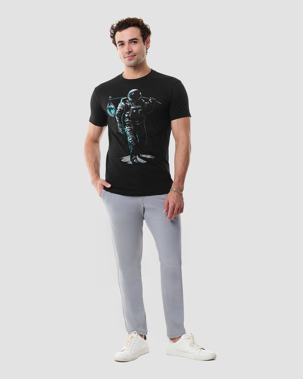 Space Nomad Tee-Black-Regular-Full--Model---L