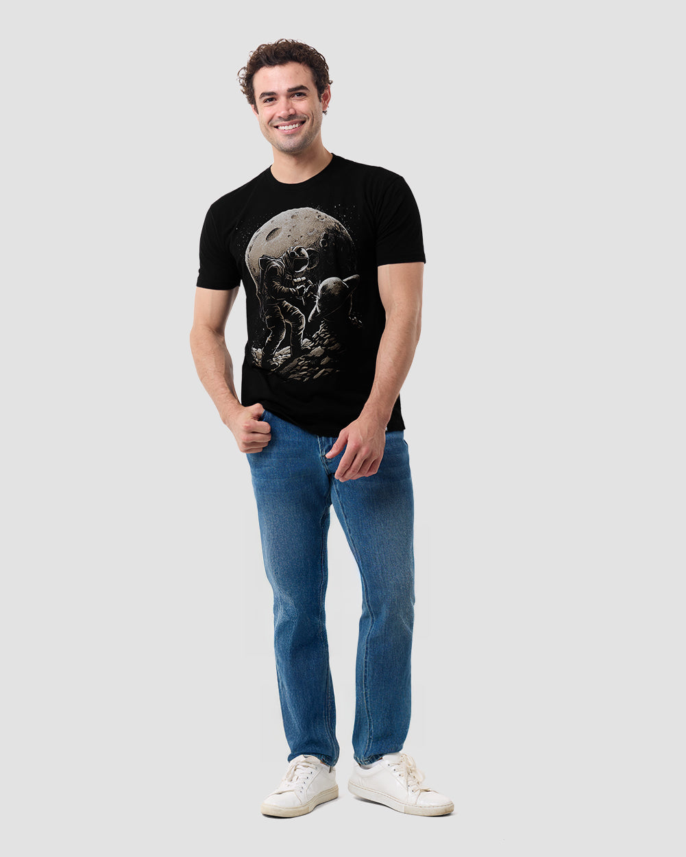 Space Sculpt Vintage Tee-Vintage Black-Regular-Full--Model---L