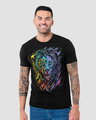 Stellar Beast Tee-Black-Regular-Front--Model---L