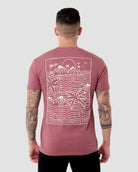 Summer Islands Tee-Heather Mauve-Regular-Back--Model---L
