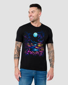 Tropic Cove Tee-Black-Regular-Front--Model---L