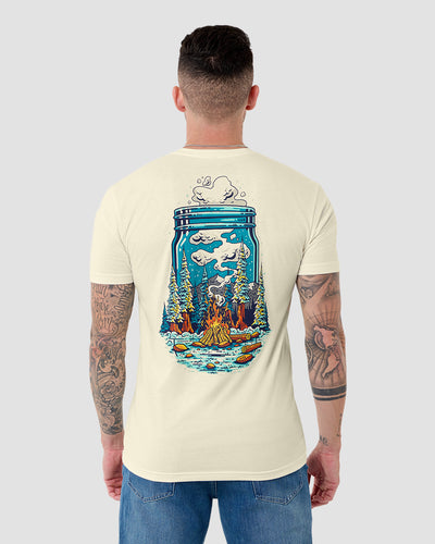 Wild Retreat Tee-Natural-Regular-Back--Model---L