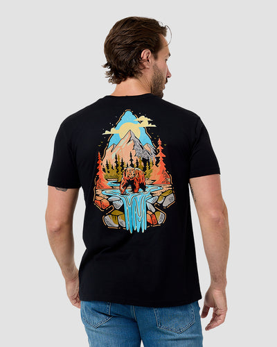 Wilderness Tee-Black-Regular-Back--Model---L