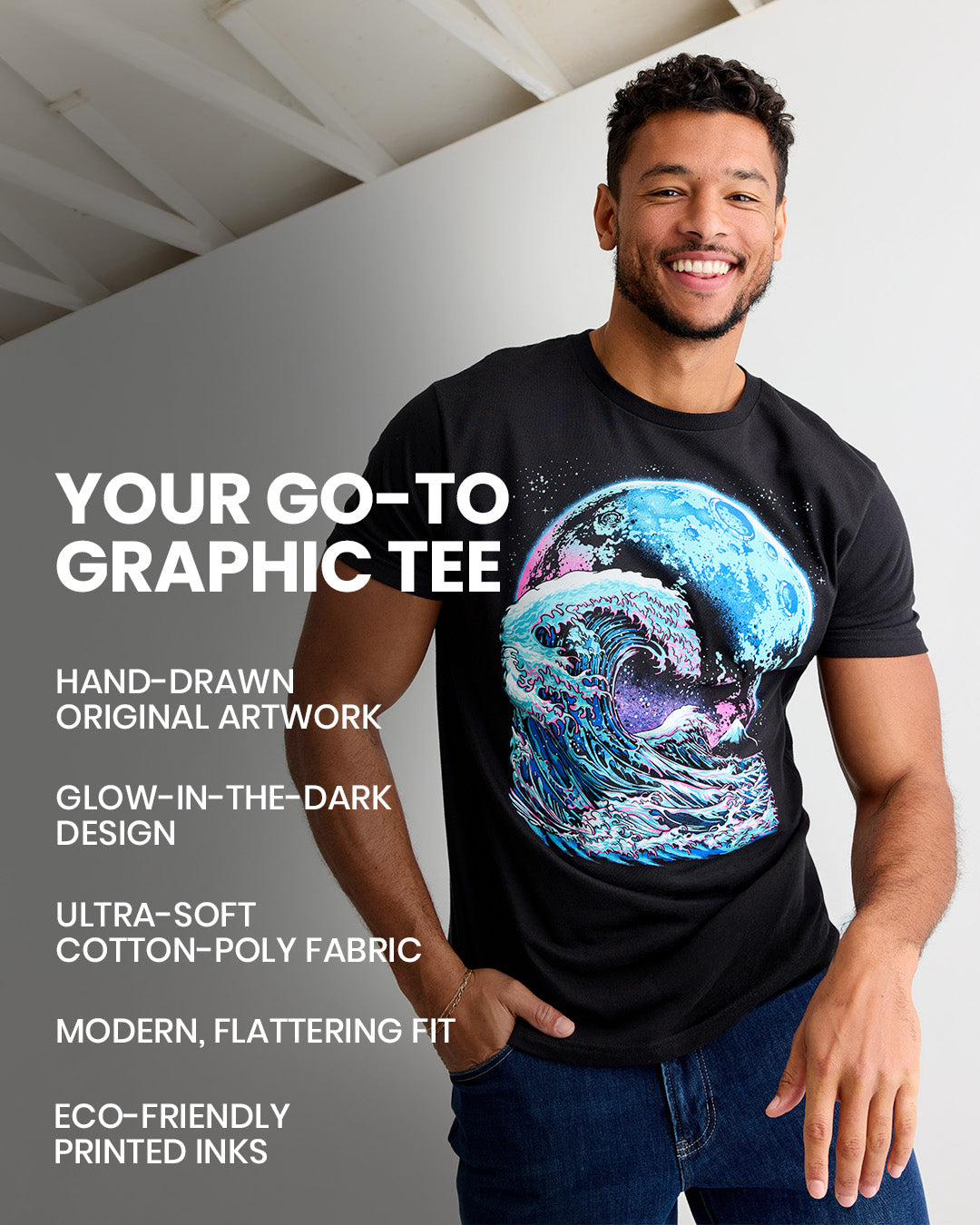 Tidal Surge Glow-in-the-Dark Tee – INTO THE AM