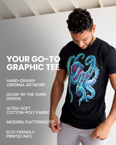Gleaming Octo Glow-in-the-Dark Tee-allskus-usp-info
