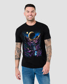 Solar Canyon Tee-Black-Regular-Front--Model---L