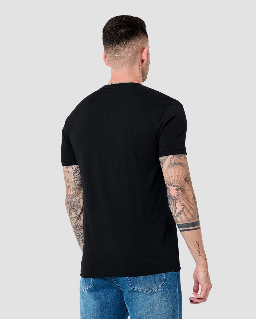 Hell Spark Tee-Black-Regular-Front--Model---L