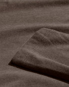 Long Sleeve Henley Tee - Non-Branded-Brown-Regular-Detail--Model---L