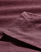Long Sleeve Henley Tee - Non-Branded-Maroon-Regular-Detail--Model---L