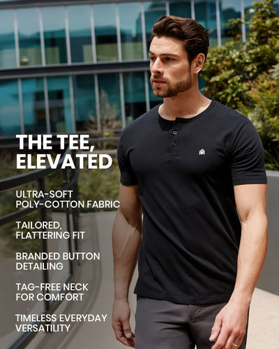 Henley Tee - Non-Branded-allskus-usp-info