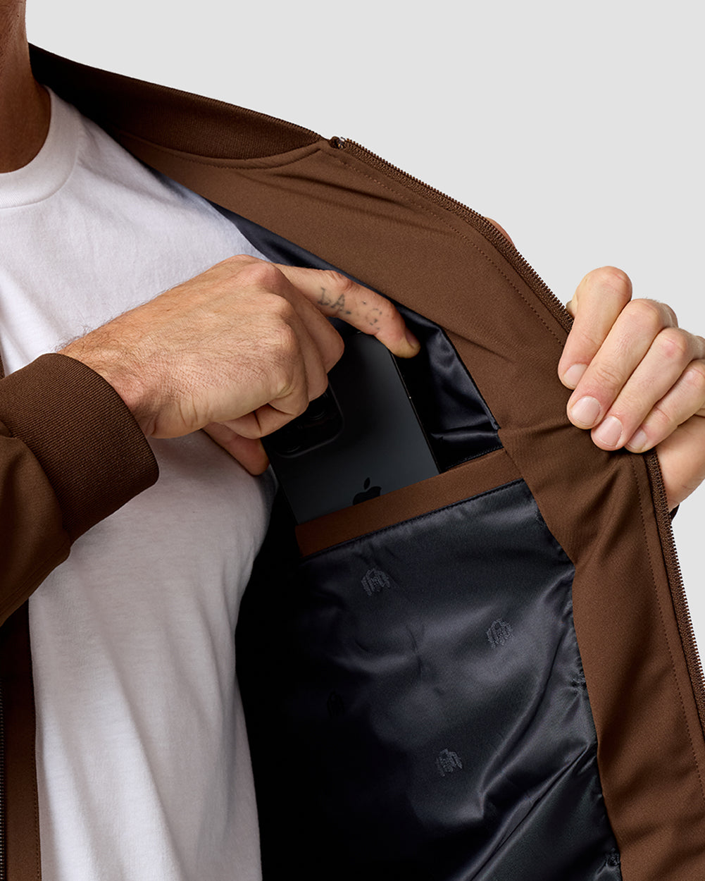 Heritage Bomber Jacket-Brown-Regular-Detail3--Zac---L