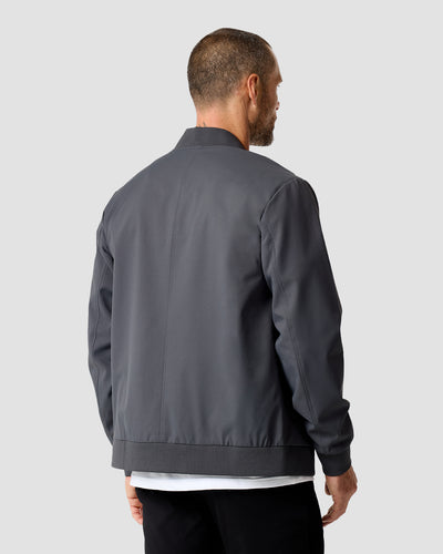 Heritage Bomber Jacket-Charcoal-Regular-Back--Zac---L