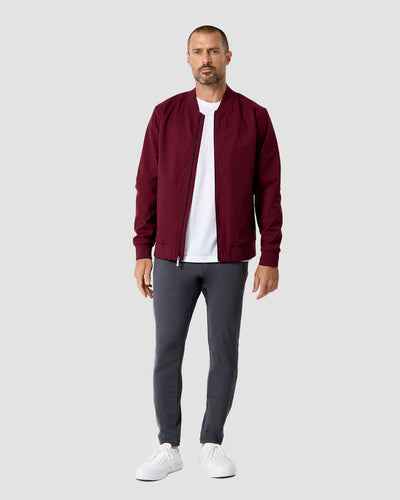 Heritage Bomber Jacket-Wine Red-Regular-Full--Zac---L