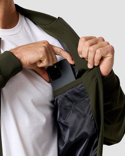 Heritage Bomber Jacket-Midnight Olive-Regular-Detail4--Zac---L