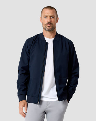 Heritage Bomber Jacket-Navy-Regular-Front--Zac---L