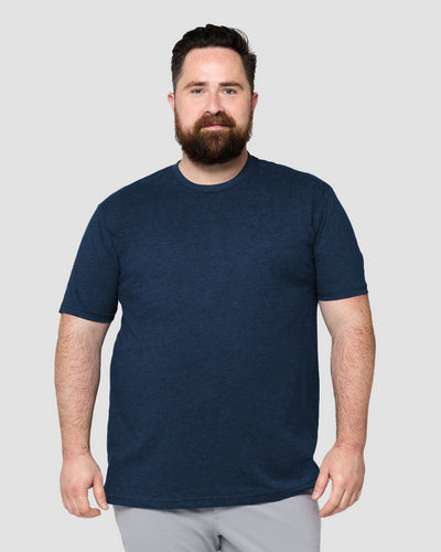 Basic Tee - Non-Branded-Navy-Front--Ross---2XL-Regular