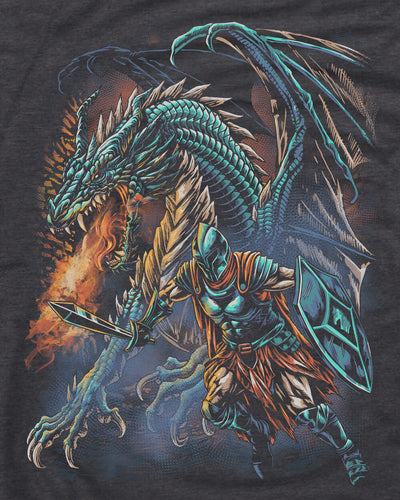 Inferno Blade Tee-Charcoal-Regular-Swatch--Model---L