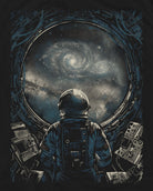 Infinite Horizon Glow-in-the-Dark Tee-Black-Regular-Swatch--Model---L