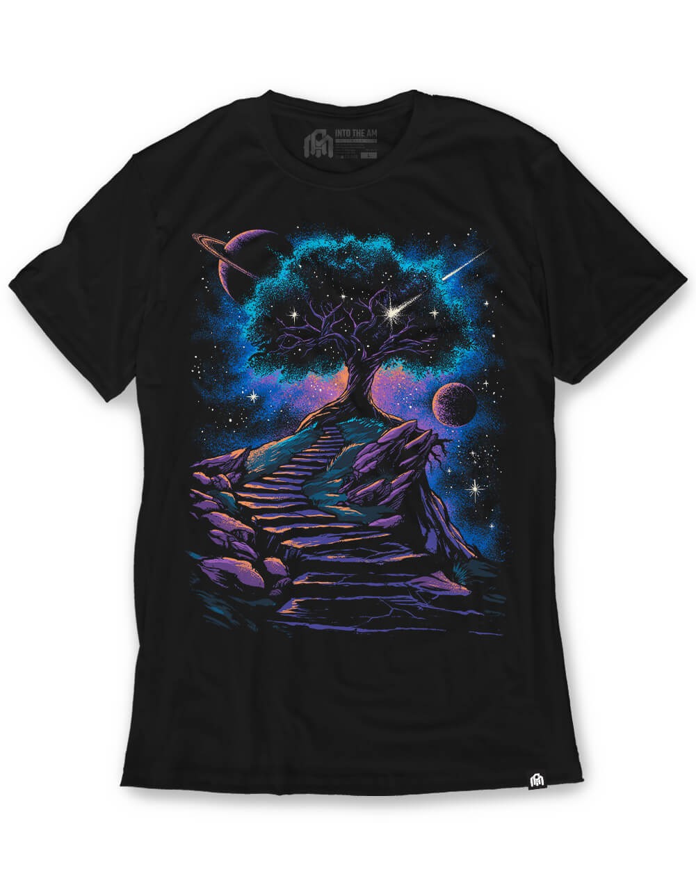 Infinity Steps Tee-Black-Regular-Mock--Model---L