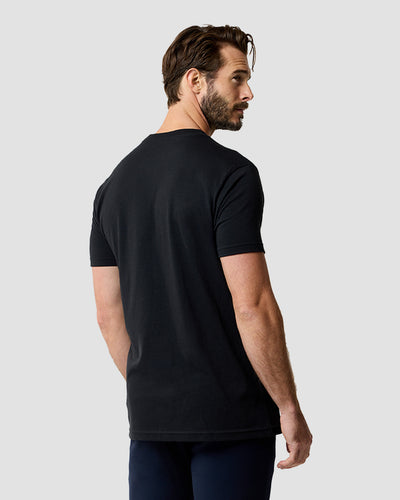 Infinity Steps Tee-Black-Regular-Back--Model---L