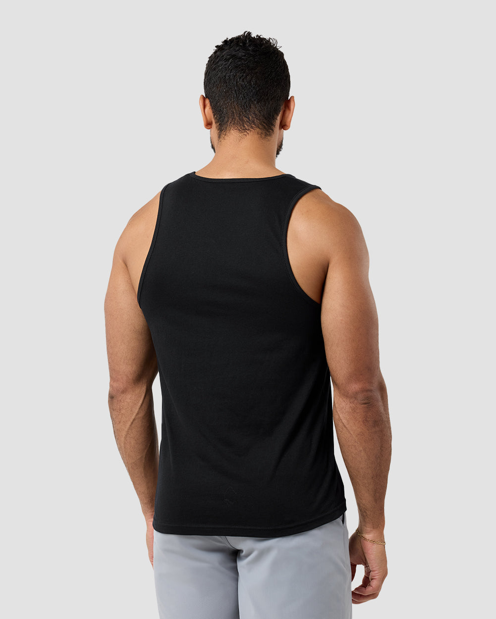 Infinity Steps Tank-Black-Regular-Back--Model---L