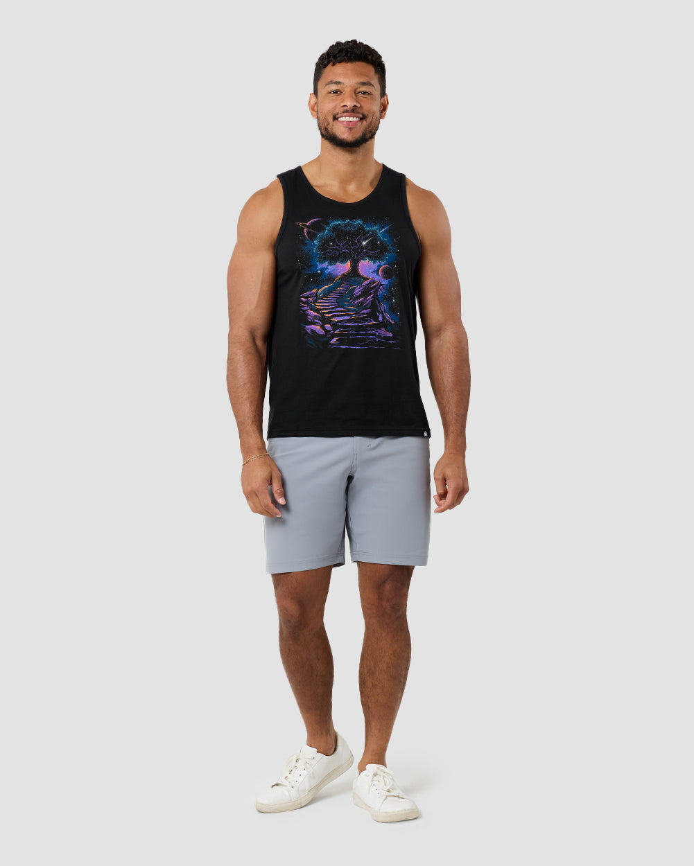 Infinity Steps Tank-Black-Regular-Full--Model---L