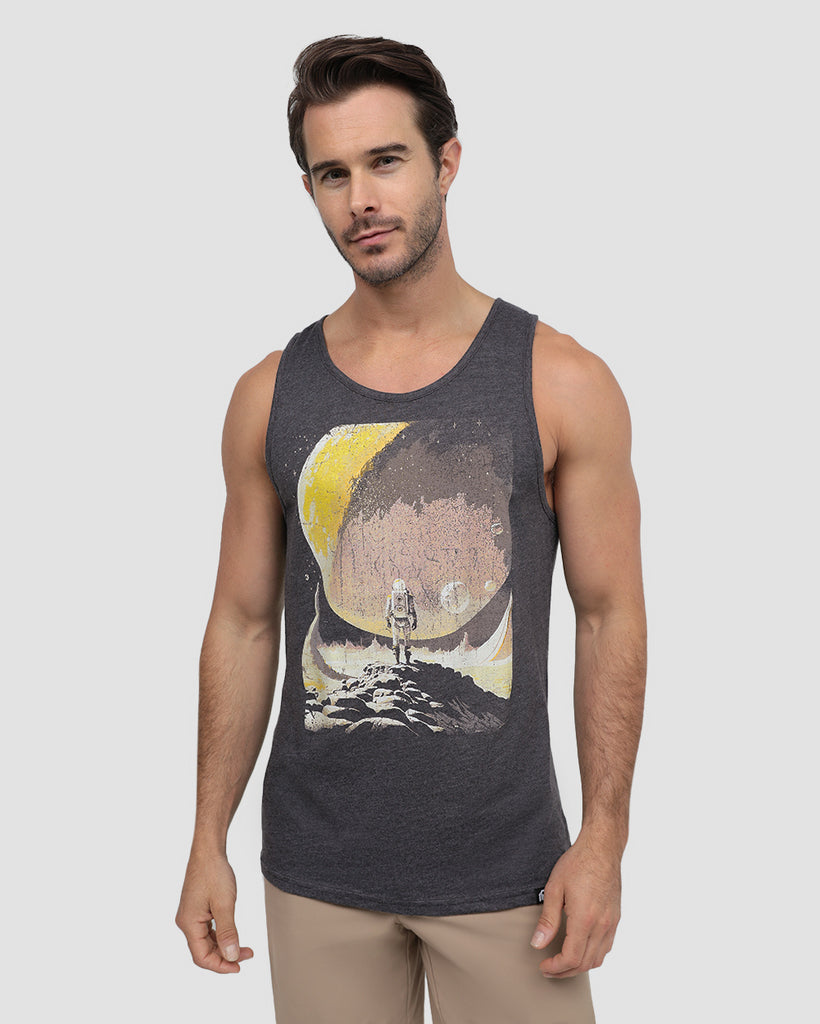 Intergalactic Tank-Charcoal-Regular-Front--Model---M