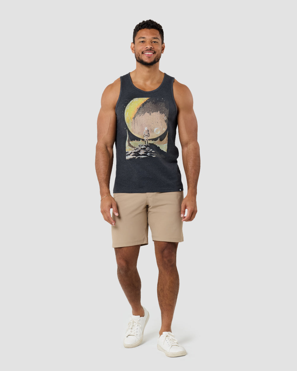 Intergalactic Tank-Charcoal-Regular-Full--Model---L