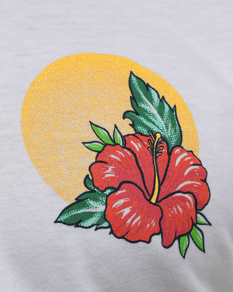 Island Bloom Tee-White-Regular-Detail--Model---M