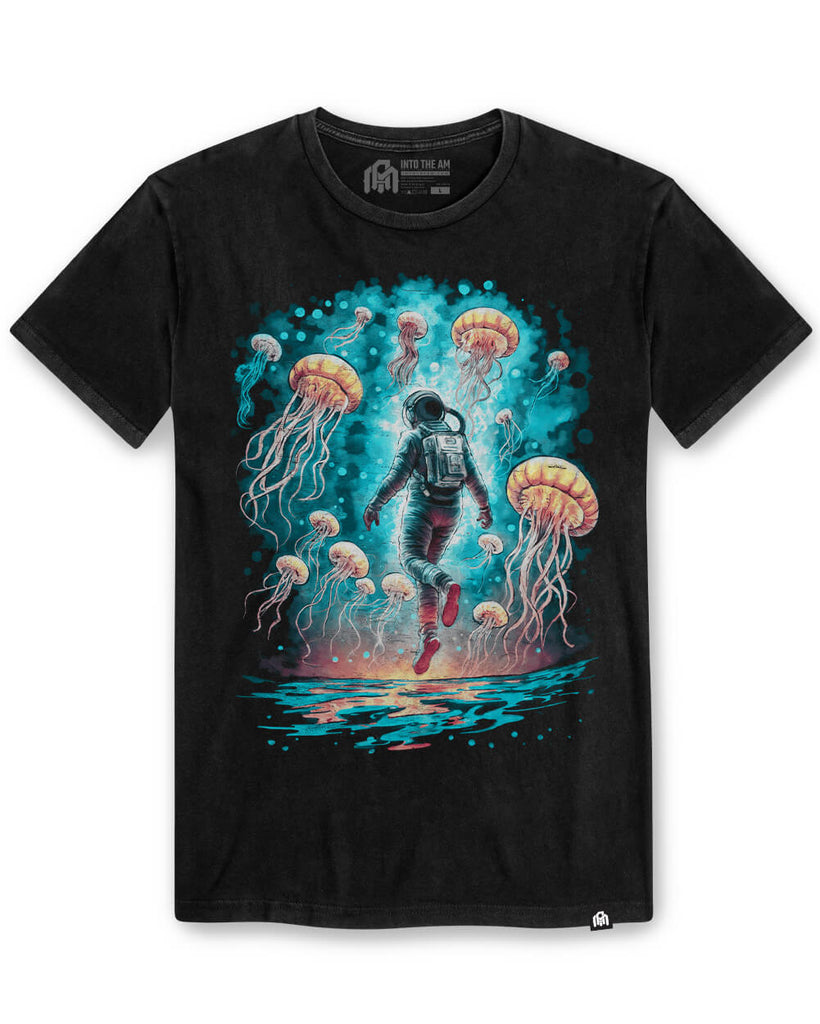 Jelly Cosmos Vintage Tee-Black-Regular-Mock--Model---L