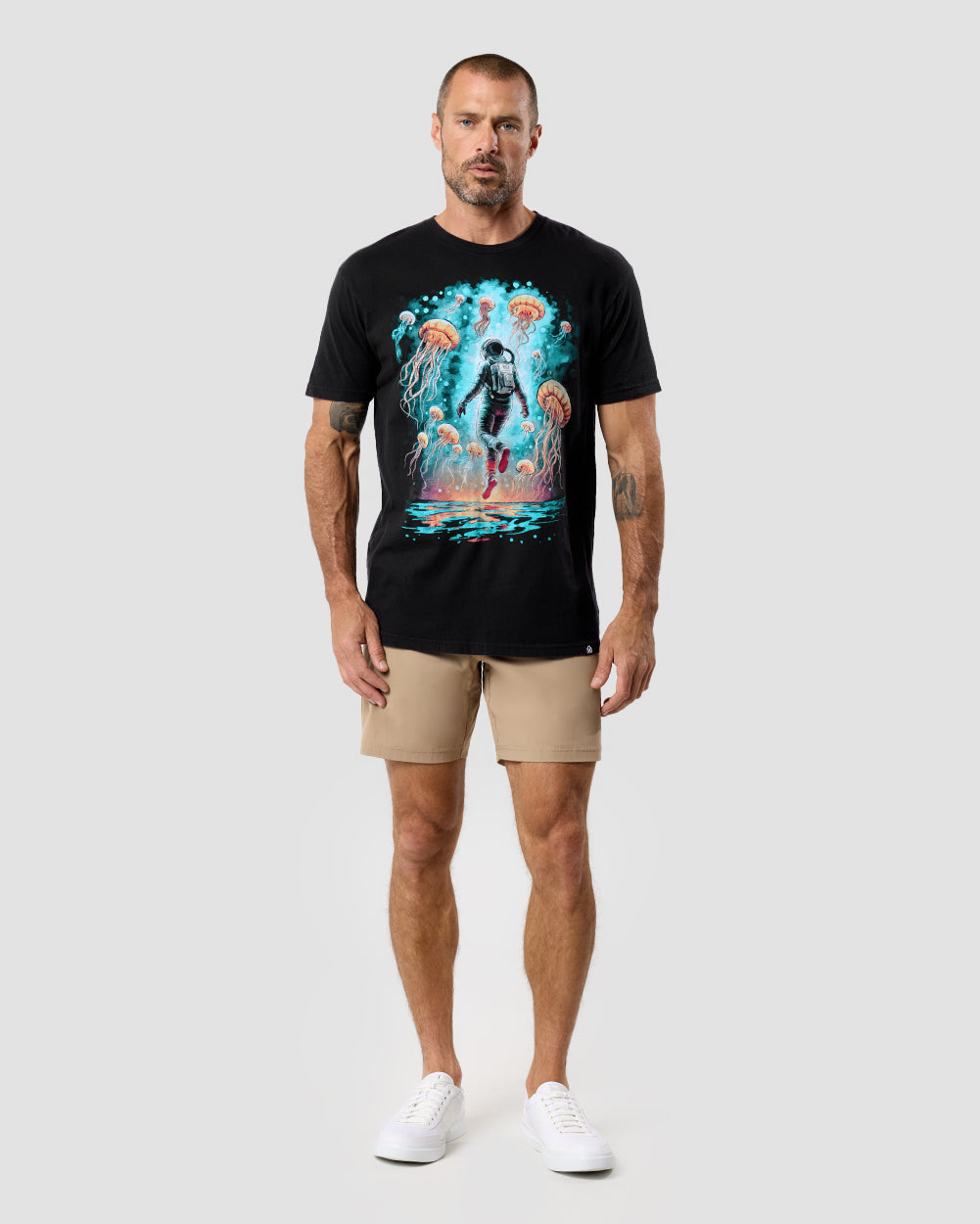 Jelly Cosmos Vintage Tee-Vintage Black-Regular-Full--Model---L