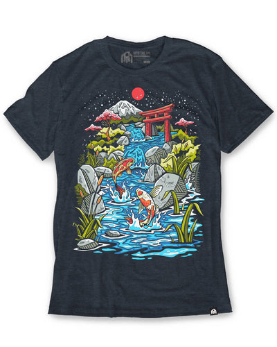 Koi Dreams TeeKoi Dreams Tee-Navy-Regular-Mock--Zach---L