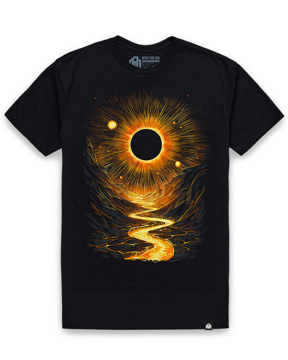 Lava Canyon Tee-Black-Regular-Mock--Model---L