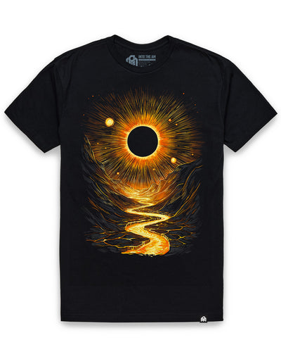 Lava Canyon Tee-Black-Regular-Mock--Model---L