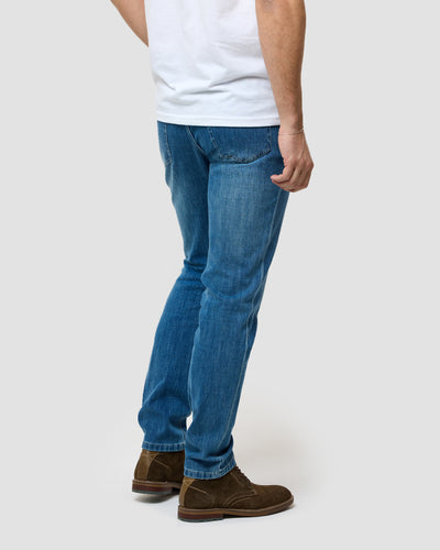 Legacy Stretch Denim Jeans-Medium Indigo-30"-Regular-Back--Erich---30