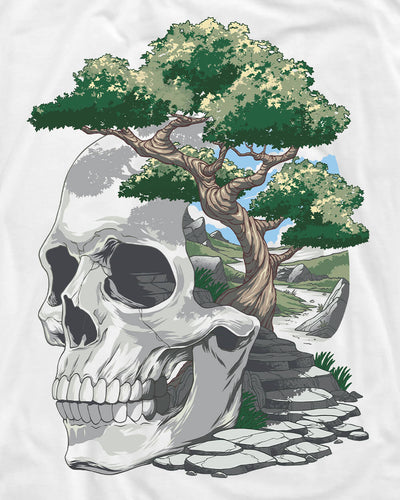 Life Path Tee-White-Regular-Swatch--Model---L