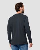 Long Sleeve Tee - Non-Branded-Charcoal-Tall-Regular-Back--Model---L
