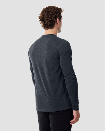 Long Sleeve Tee-Charcoal-Tall-Regular-Back--Model---L