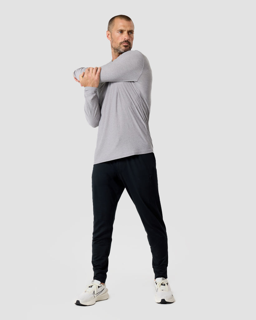 Long Sleeve Active Tee - Non-Branded-Grey-Regular-Full--Zac---L