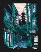 Lost Alley Tee-Black-Regular-Swatch--Model---L